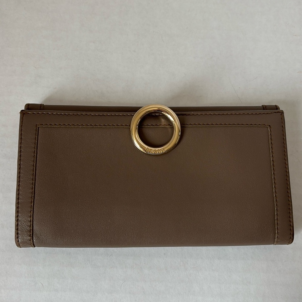 Bally Taupe Leather Wallet